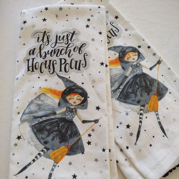 "its just a bunch of Hocus Pocus" 🧹Hand-Towels~ SeT of 2 - Picture 7 of 7